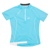 Cycling Womens Jersey Blue 1/4 Zip S