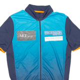 Cycling Mens Jersey Blue Full Zip M