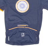 Cycling Mens Jersey Blue Full Zip M