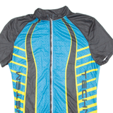 Cycling Mens Jersey Blue Full Zip L