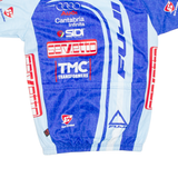 Cycling Mens Jersey Blue Full Zip M