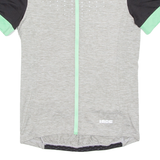 Cycling Mens Jersey Grey Full Zip M