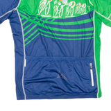 Cycling Mens Jersey Green Full Zip XL