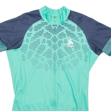 Cycling Mens Jersey Blue Full Zip S