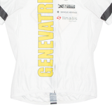 Cycling Mens Jersey White Full Zip L