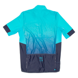 Cycling Mens Jersey Blue Full Zip L