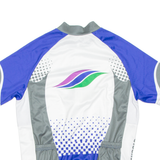 Cycling Mens Jersey Blue Full Zip M