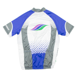 Cycling Mens Jersey Blue Full Zip M