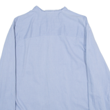 JACK WOLFSKIN Mens Plain Shirt Blue Long Sleeve M