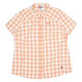 JACK WOLFSKIN Womens Shirt Orange Check 2XL