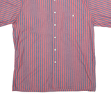E.B COMPANY Casual Wear Mens Shirt Red Striped XL