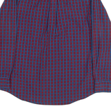 CHAPS Easy Care Mens Shirt Blue 90s Check Long Sleeve M