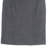 BARDEHLE Pocketed Womens Straight Skirt Black Knee Length UK 14