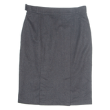 BARDEHLE Pocketed Womens Straight Skirt Black Knee Length UK 14