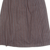 Womens Straight Skirt Orange Knee Length Chevron S