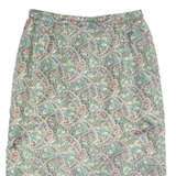 MARKWALD Womens Straight Skirt Green Midi Viscose Paisley M