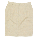 BURTON Womens Straight Skirt Beige Knee Length Wool M