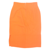 MODELE Womens Straight Skirt Orange Knee Length S