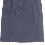 Womens Straight Skirt Blue Midi S