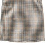 Womens Straight Skirt Beige Knee Length Houndstooth M