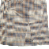 Womens Straight Skirt Beige Knee Length Houndstooth M