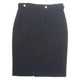 MARIE CLEMENCE Womens Straight Skirt Black Knee Length M