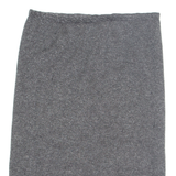 Womens Straight Skirt Grey Knee Length Wool M