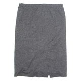 Womens Straight Skirt Grey Knee Length Wool M