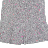 PRESTIGE Womens Peasant Skirt Grey Midi Spotted UK 14
