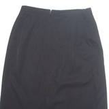 HAMMER Womens Pleated Skirt Black Midi M