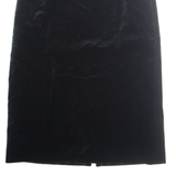 Womens Straight Skirt Black Midi Velvet M
