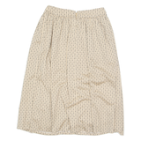 GENY SPICHMANN Womens Maxi Skirt Beige Knee Length Crazy Pattern M