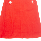 Womens A-Line Skirt Red Long M