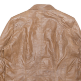 CHEVIREX Womens Jacket Brown Leather L