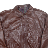 MODA PELLE Mens Jacket Brown Leather XL