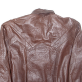 MODA PELLE Mens Jacket Brown Leather XL