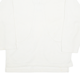 DEESSE Womens Sweatshirt Cream 1/4 Zip M