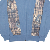 DAMART Full Zip Mens Sweatshirt Blue L