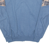 DAMART Full Zip Mens Sweatshirt Blue L