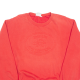 TURTLE LINE Mens Sweatshirt Red Crewneck L