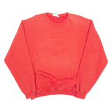 TURTLE LINE Mens Sweatshirt Red Crewneck L
