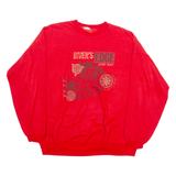 RIVER'S EDGE Mens Sweatshirt Red Crewneck M