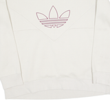 ADIDAS ORIGINALS Womens Sweatshirt Beige Crewneck UK 12