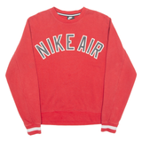 NIKE AIR Mens Sweatshirt Red Crewneck S