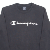 CHAMPION Mens Sweatshirt Black Crewneck S