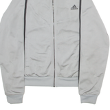 ADIDAS Mens Track Jacket Silver S