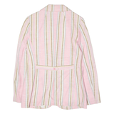 Womens Blazer Jacket Pink Striped XS
