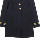 ZARA Womens Military Coat Blue S