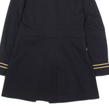 ZARA Womens Military Coat Blue S