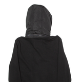 ZARA Mens Quilted Jacket Black Hooded M